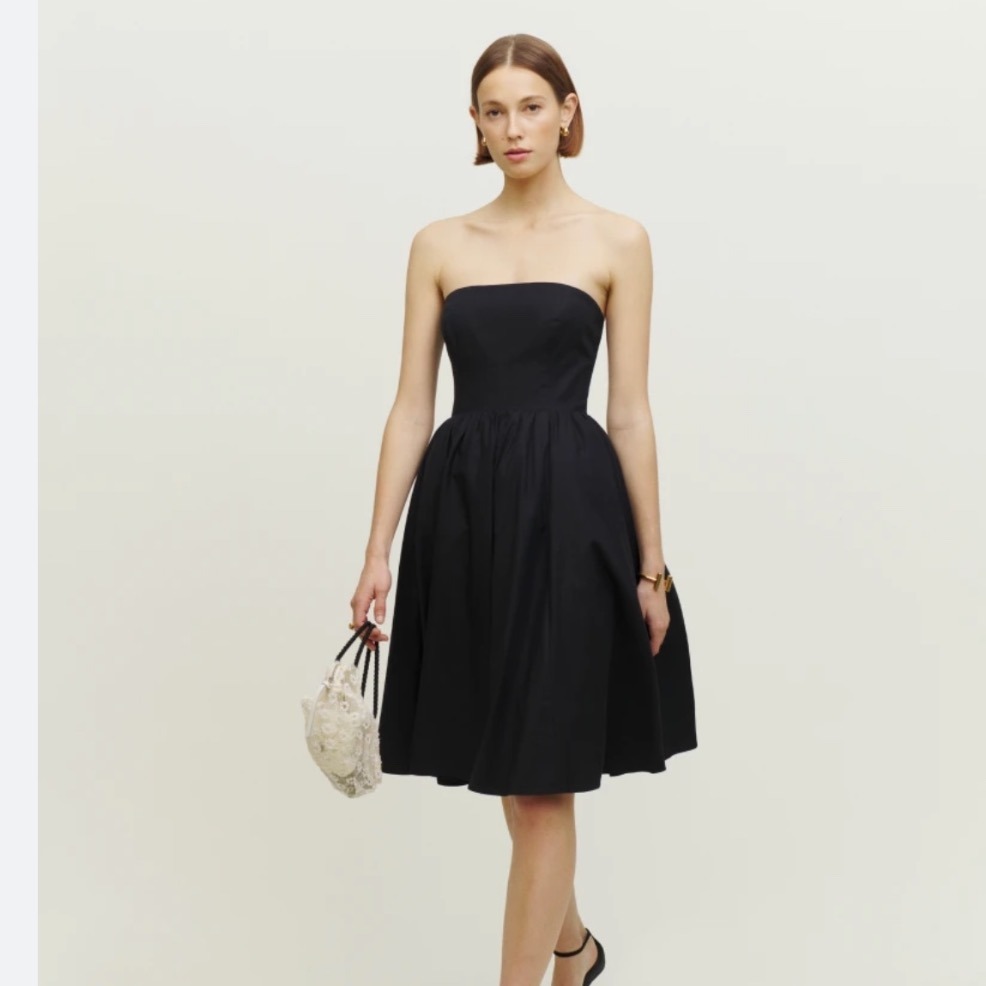 Reformation Buttercup Dress Black 2 Nwt